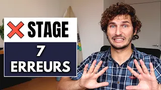 7 Erreurs à Éviter Dans Ton Stage