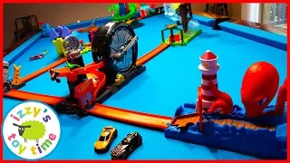 POOL TABLE + HOT WHEELS CITY = AWESOME! Cars for Kids!