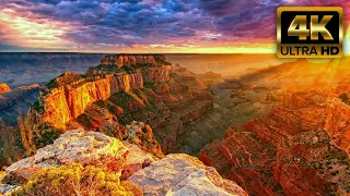4k - Grand Canyon Aerial Drone Scenery with Relaxing Music | Miss Abigail