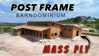 ALL WOOD Post Frame Barndominium TOUR with Matt Risinger and Timber BLDR