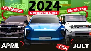 Top 10 Upcoming Cars in India 2024 - Thar, Curvv Endeavour | Best car launcing in 2024