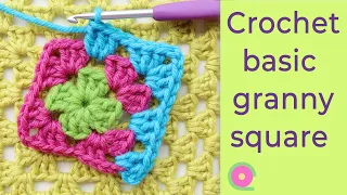 Granny square for beginners  [Crochet tutorial]