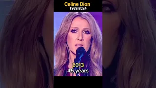 Celine Dion through the years (1982-2024)#shorts #evolution #singer