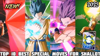 TOP 10 BEST SPECIAL MOVES FOR NEW SPARKING SHALLOT 2023 🔥!! [Dragon Ball Legends]