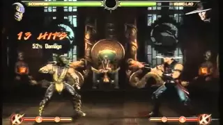 Mortal Kombat 9 Scorpion Combos  By Slayer (Combos - Fatality - Ending)