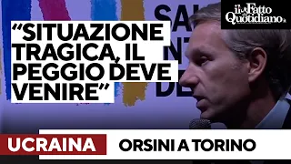 Orsini al Salone del libro: "A un anno dalla guerra situazione tragica, il peggio deve venire"