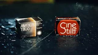 Cinestill 800T vs Amber T800 Push Processed