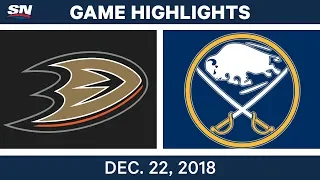 NHL Highlights | Ducks vs. Sabres - Dec 22, 2018