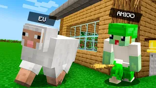 trollei meu amigo me disfarçando de animais no minecraft