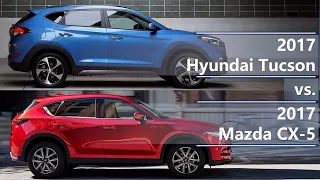 2017 Hyundai Tucson vs 2017 Mazda CX-5 (technical comparison)