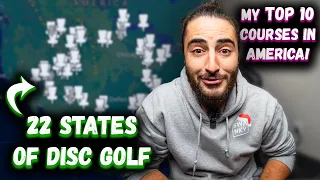 Ranking The 154 Courses I Played My FIRST YEAR of Disc Golf // [2022] My BEST Course From 22 States