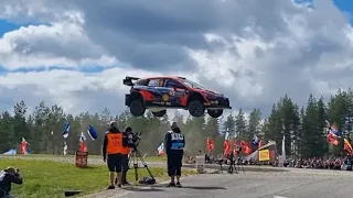 WRC Rally Finland 2022 Power Stage Ruuhimaki final jump