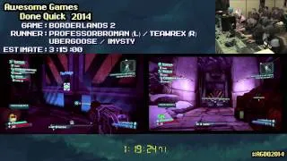 Borderlands 2 :: Speed Run in 2:39:37 (Co-op) #AGDQ 2014