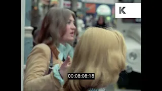 1970s London, Piccadilly Circus, Leicester Square, Knightsbridge, Tourists, HD from 35mm