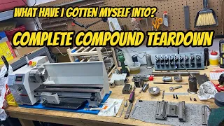 Carriage Disassembly on a Vevor Mini Lathe with close up details. Teardown and Rebuild