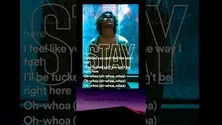 Justin Bieber - STAY | Lyrics | The Kid LAROI, #shorts @aady_db