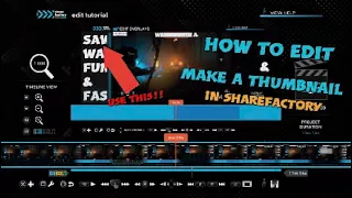 How I edit and make a thumbnail in SHAREFACTORY 2022 PS5