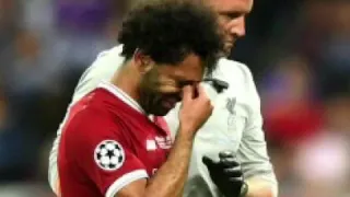 MOSALAH INJURY , CRISTIANO RONALDO REACTION ( final champion league match , real madrid vs liverpool