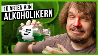 10 Arten von Alkoholikern