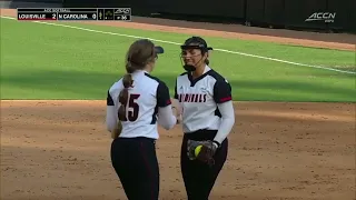 Highlights: Louisville Softball at North Carolina (Gm. 1)