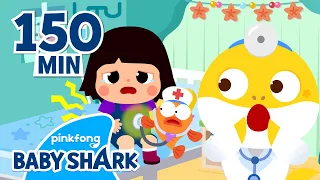 🤒I've Got a Boo-Boo on my Belly! | +Compilation | Baby Shark Hospital Play | Baby Shark Official