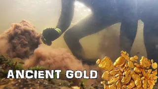 Finding ANCIENT gold deposits and nuggets on decomposed BEDROCK!!!