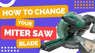 Blade Change on Metabo HPT Sliding Miter Saw | How to Change Saw Blade | Tool Maintenance | WoodShop