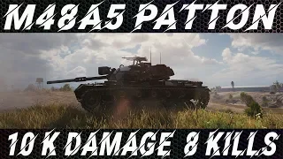 M48A5 PATTON. 10 500 DAMAGE 8 KILLS