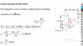 Eccentric Loaded Bolted Joints | Perpendicular to the axis of the bolt | Design of Machine Elements