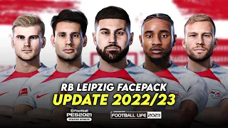 RB LEIPZIG FACEPACK 2022/23 | SIDER AND CPK | EFOOTBALL PES 2021 & SP FOOTBALL LIFE 2023