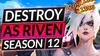 ULTIMATE RIVEN GUIDE for Season 12 - Combos, Mechanics, Tricks and Builds - LoL Tips