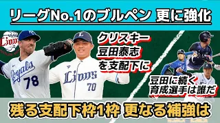 埼玉西武、リーグNo.1を誇るブルペン陣を更に強化！『豆田泰志』を支配下にし『クリスキー』を獲得！！！残る支配下枠は1つとなり、その1枠をどう使うか注目