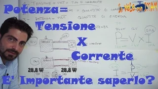 “Potenza = Tensione X Corrente” è importante saperlo?