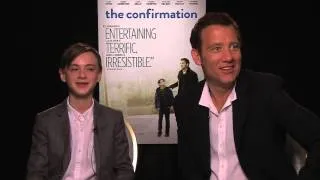 Clive Owen and Jaeden Lieberher Interview “The Confirmation”