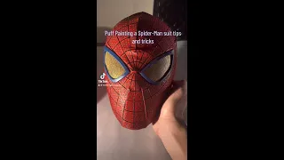 Puff Painting Tips and Tricks for a Spider-Man Suit