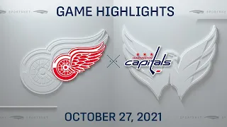 NHL Highlights | Red Wings vs. Capitals - Oct. 27, 2021