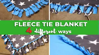 How to make a Fleece Tie Blanket – 4 different ways