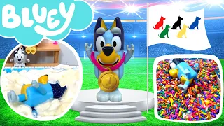 😊❗️  Bluey and Bingo Olympics | Bluey Backyard Olympics Play and Learn | Disney Jr | ABC Kids