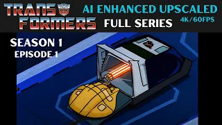 Transformers: Season 1 - Episode 1 - More Than Meets The Eye Part 1 - FULL EPISODE  (AI ENHANCED )