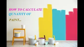 How to Calculate Quantity of Paint | Wall Putty | Emulsion for a room.