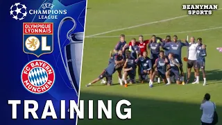 Lyon Players Train Ahead Of Champions League Semi-Final Clash With Bayern Munich