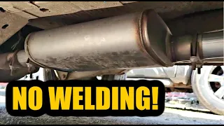 No Welding Muffler Install - HOW TO INSTALL A MUFFLER WITHOUT WELDING! - DIY - Exhaust Clamps