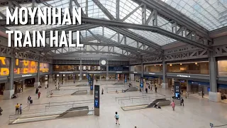 Moynihan Train Hall Walking Tour: From Farley Post Office to the Amtrak Hub to Penn Station [4K]