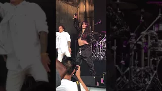 Camila Cabello performing "OMG" Front Row at the Billboard Hot 100 Festival