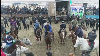 Ибатбековтер әулетті Қалшора көкеміздің елден бата алу көкпар тойы 31-01-2024 Қара-сақал ат шабары