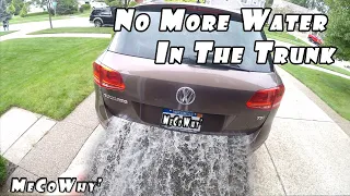 I fixed water in the trunk of my VW Touareg TDI