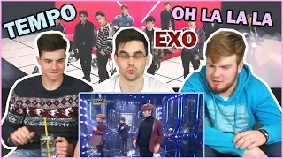 NON KPOP FANS REACT TO EXO - TEMPO + OH LA LA LA | Русские парни реагируют на EXO | BAH