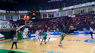 Joaklm Kolom три очка на первых секундах Unics-VEF Riga