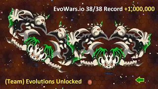 EvoWars.io Evolutions Unlocked 38/38 Record +1,000,000