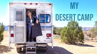 A DAY at CAMP In The DESERT | Nomad Life | Full Time Truck Camper Living | Van Life